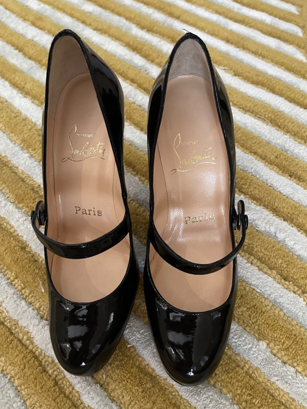 Christian Louboutin Wallis 100 Patent Calf Pumps, NEVER WORN, size US 5, EU 35 - Picture 2 of 16